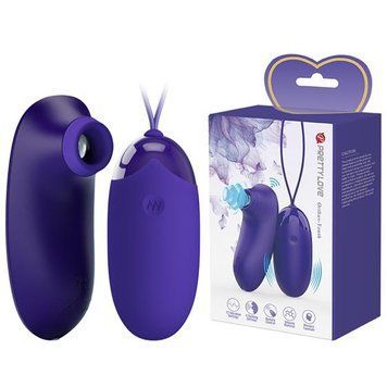 2в1: віброяйце та вакуумний стимулятор клітора Pretty Love Orthus-Youth Stimulator Blue