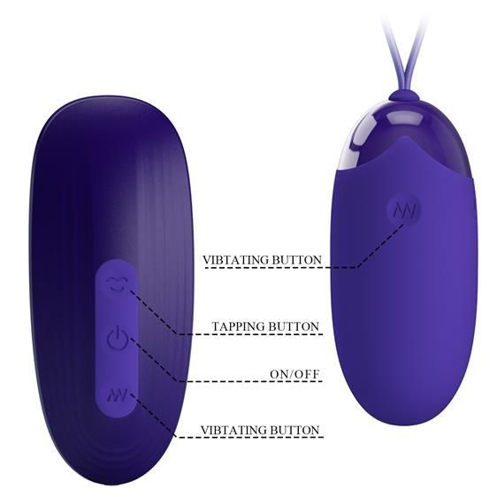 2в1: віброяйце та вакуумний стимулятор клітора Pretty Love Orthus-Youth Stimulator Blue