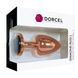 Металлическая анальная пробка с украшением в виде кристалла Dorcel - Diamond Plug Rose Gold L