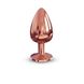 Металева анальна пробка з кристалом Dorcel - Diamond Plug Rose Gold L