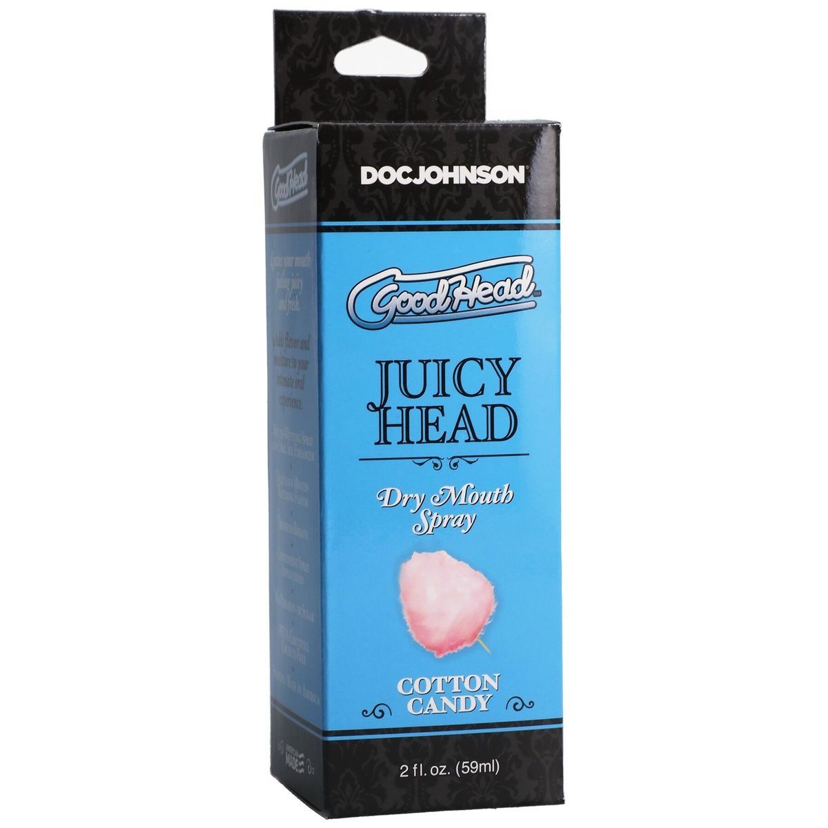 Зволожувальний спрей оральний Doc Johnson GoodHead &ndash; Juicy Head Dry Mouth Spray &ndash; Cotton Candy 59мл