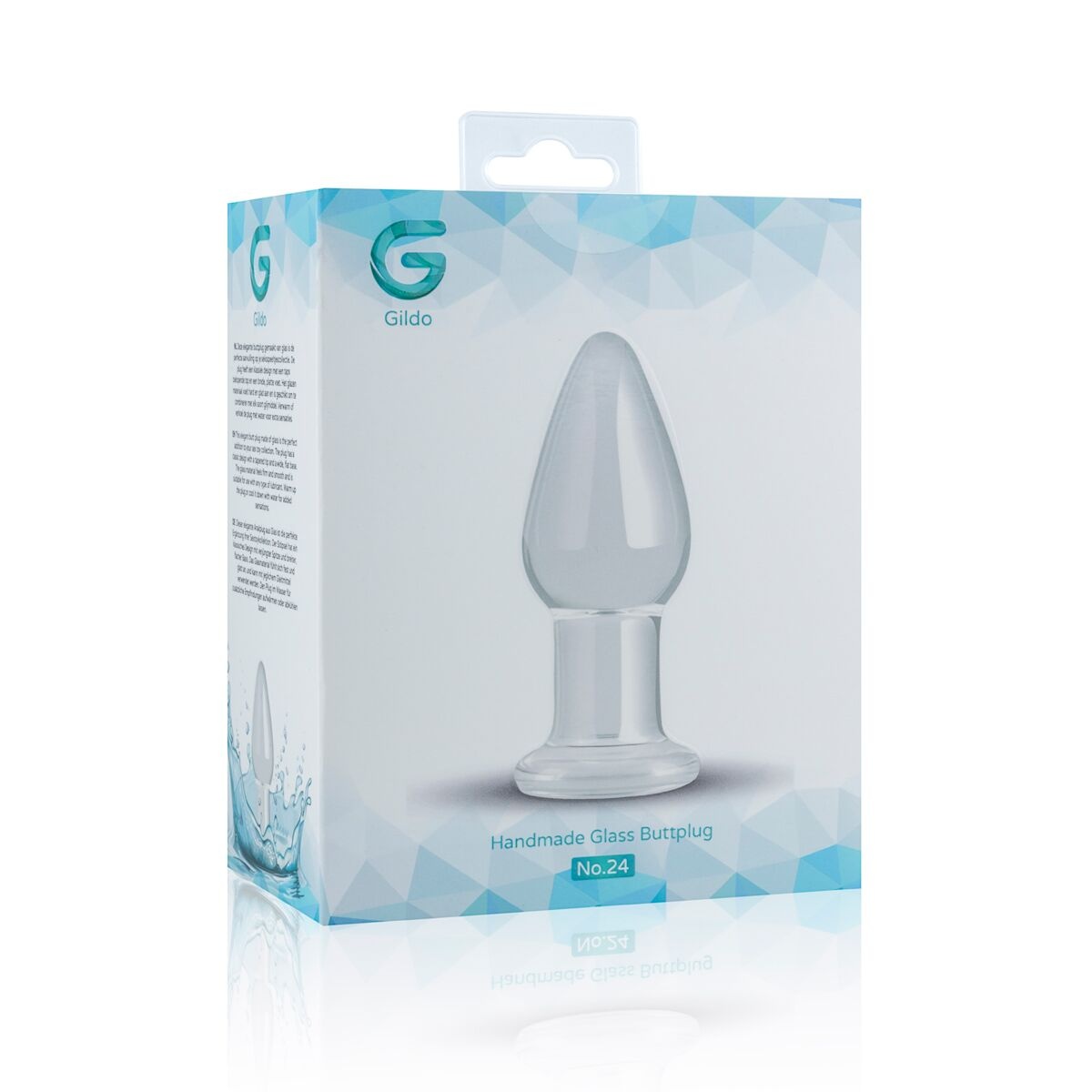 Скляна анальна пробка Gildo Glass Buttplug No. 24