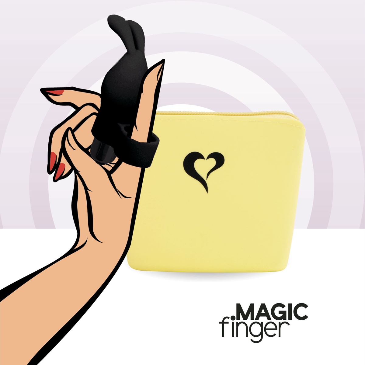 Вібратор на палець FeelzToys Magic Finger Vibrator, чорний