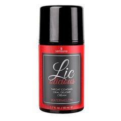 Гель для минета Sensuva Lic-o-licious Watermelon (50 мл), маслянистый, без сахара