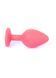 Анальная пробка Jewellery Silicone Red Plug M Blue