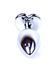 Анальная пробка Jewellery Silver Heart Plug Black