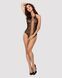 Бодистокинг с эффектом шнуровки Obsessive B113 teddy S/M/L открытая спина, халтер, с доступом