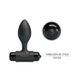 Анальная пробка с вибрацией Pretty Love Vibra Butt Plug Black &ndash; 2,7 см