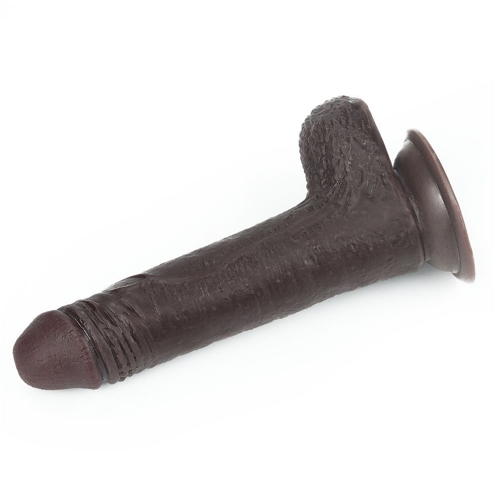 Фаллоимитатор LoveToy Sliding-Skin Dual Layer Dong 7" Black