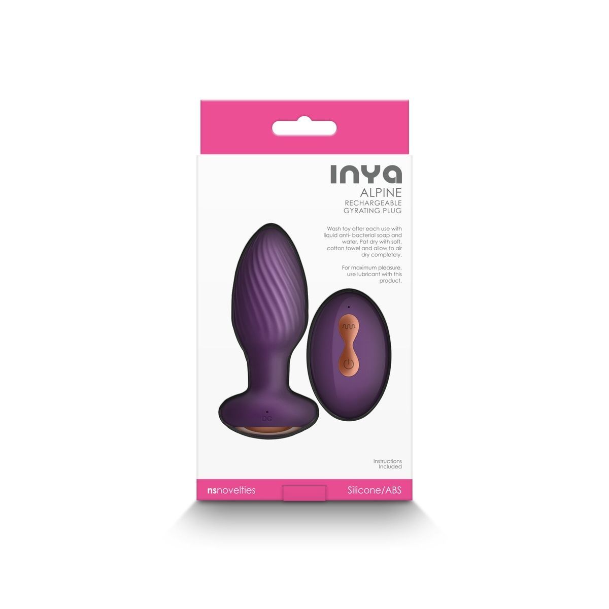 Анальная пробка с вибрацией NS Novelties INYA - Alpine - Purple