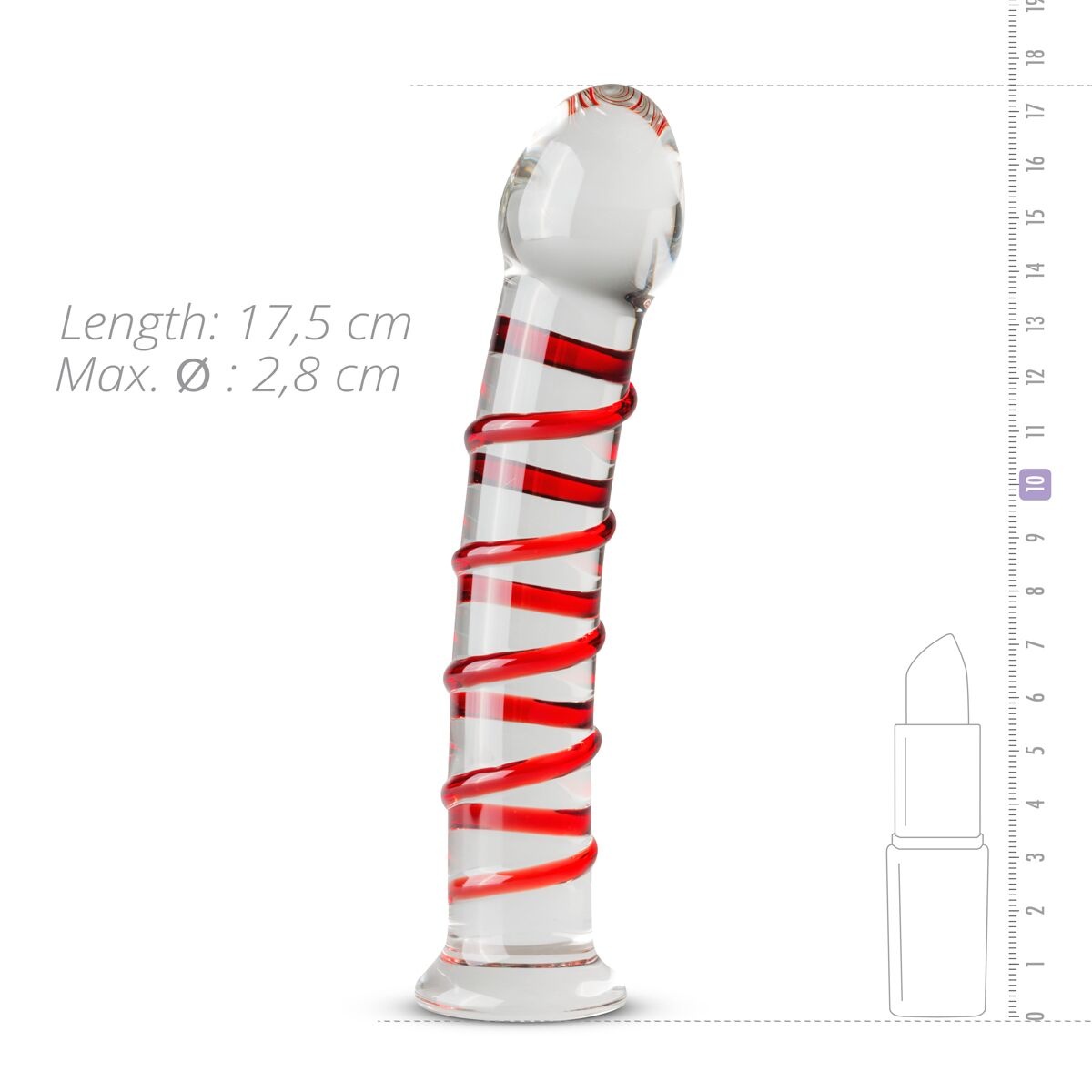 Скляний дилдо Gildo Glass Dildo No.15