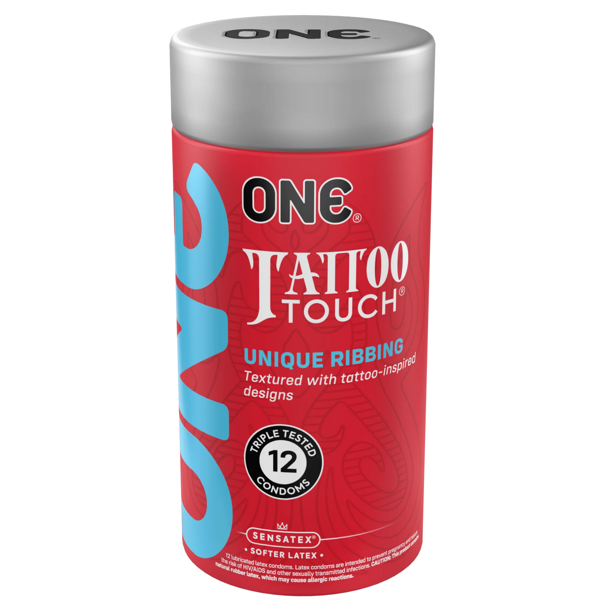 Набор презервативов ONE Tattoo Touch разноцветные (12 шт)