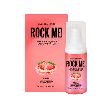 Рідкий вібратор ROCK ME! Nuei, полуниця, 20 мл