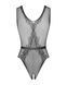 Сетчатый бодистокинг с доступом Obsessive B115 teddy S/M/L, черный