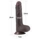 Фаллоимитатор LoveToy Sliding-Skin Dual Layer Dong 7" Black
