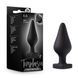 Анальная пробка Blush Temptasia &ndash; Fuck Me Anal Plug &ndash; Black, основание в виде сердечка