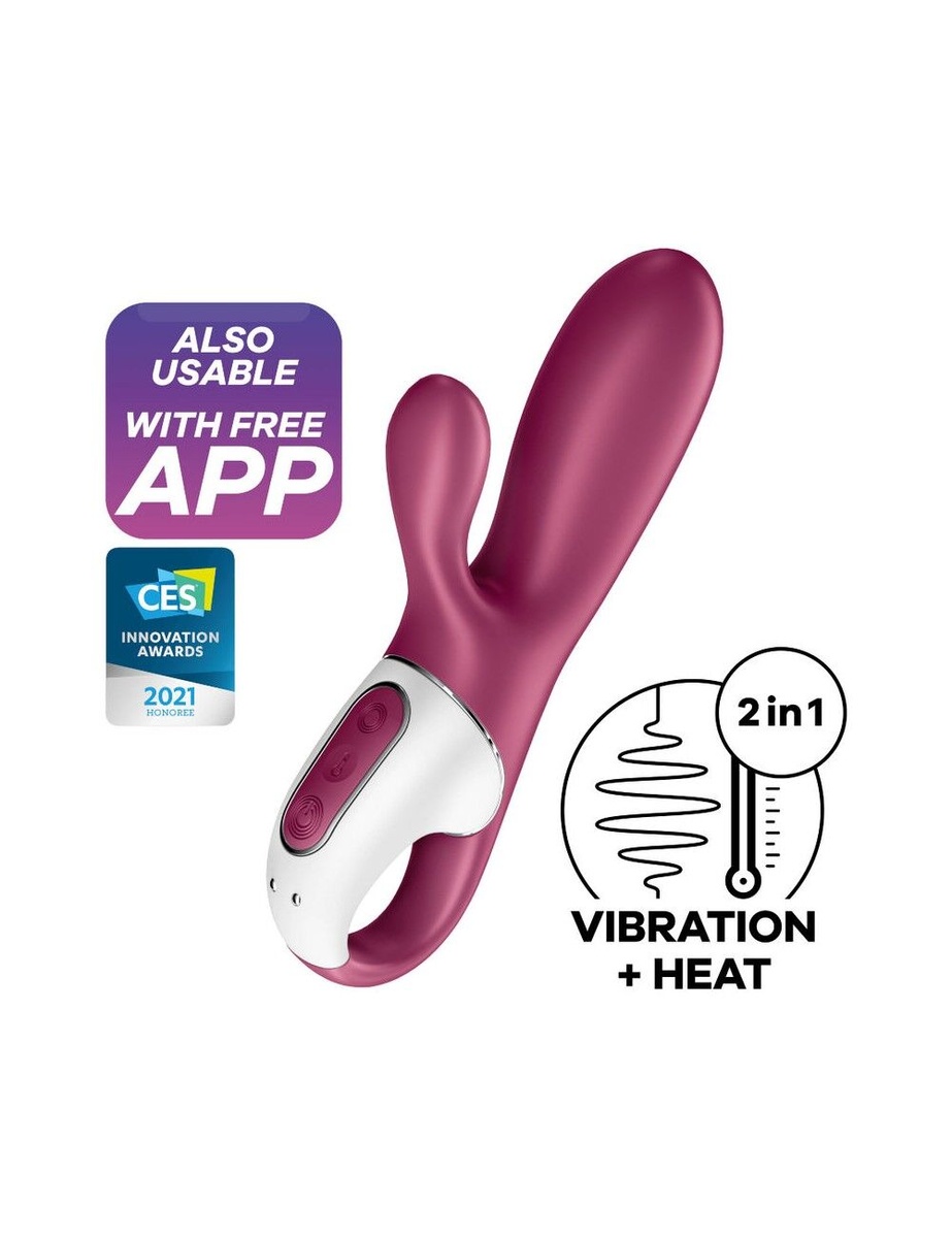 Смарт вібратор-кролик із підігрівом Satisfyer Hot Bunny