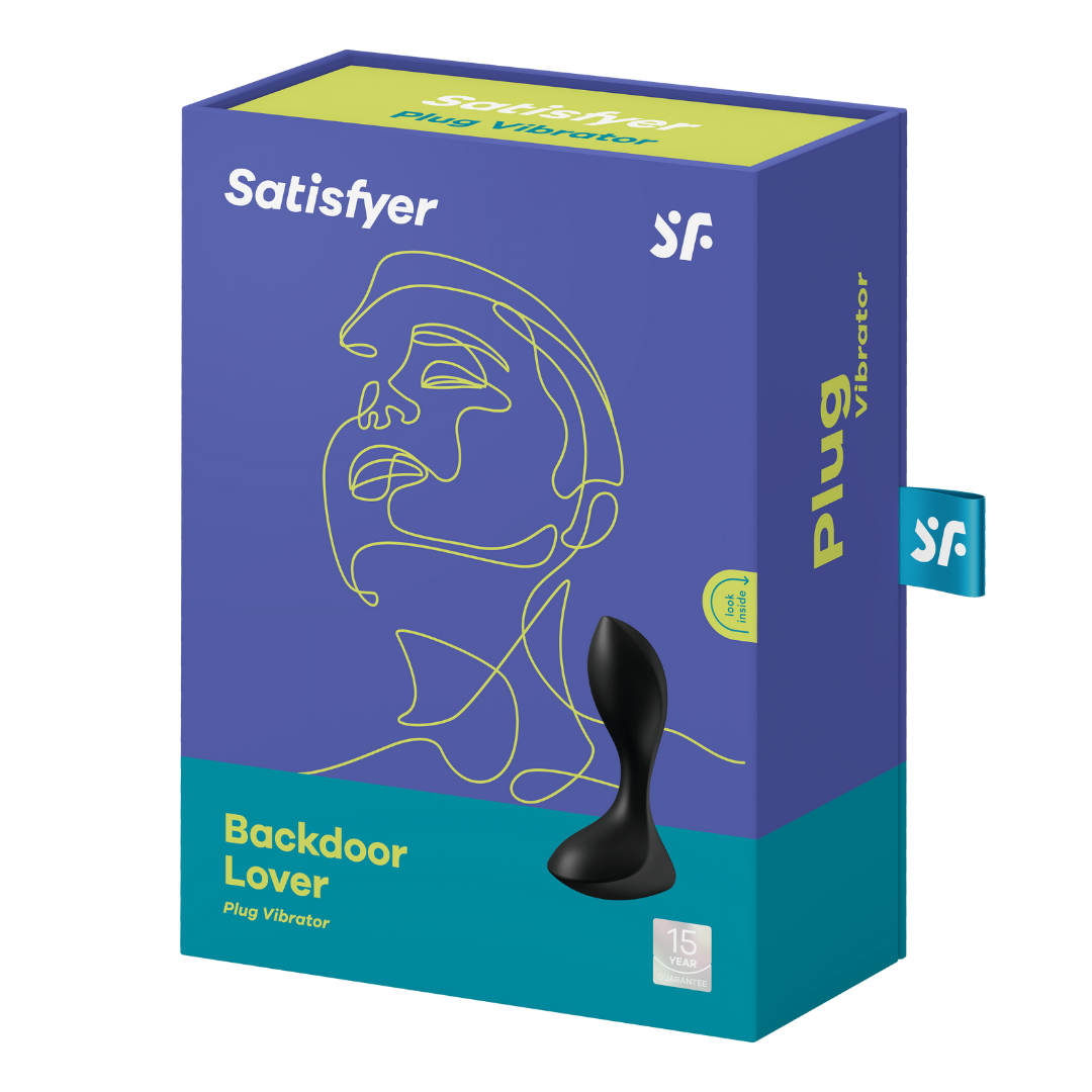 Анальна пробка з вібрацією Backdoor Lover Satisfyer, чорна