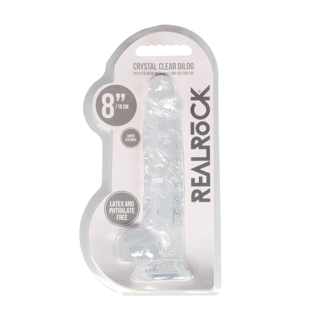 Фаллоимитатор Realrock Dildo 8"/19 cm Transparent