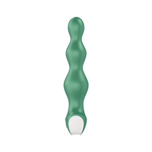 Анальный стимулятор-бусины с двумя моторами Satisfyer Lolli-Plug 2 Green