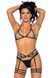 Гартери Leg Avenue Rhinestone garter strapps OS Black