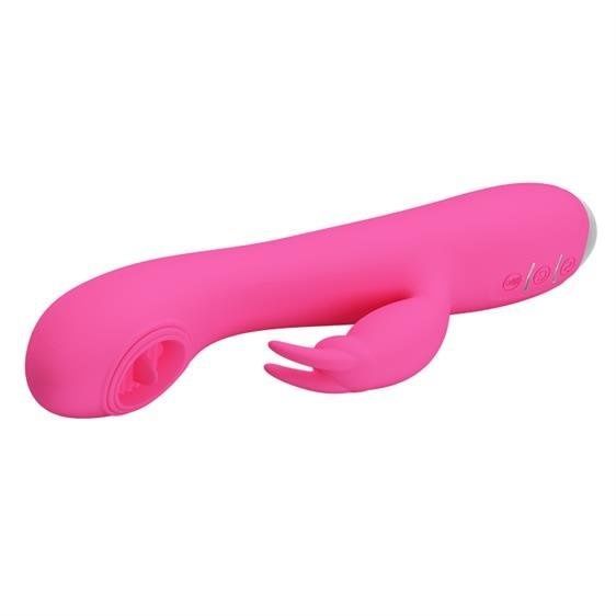 Вибратор-кролик Pretty Love Rachel Licking Vibrator Magenta
