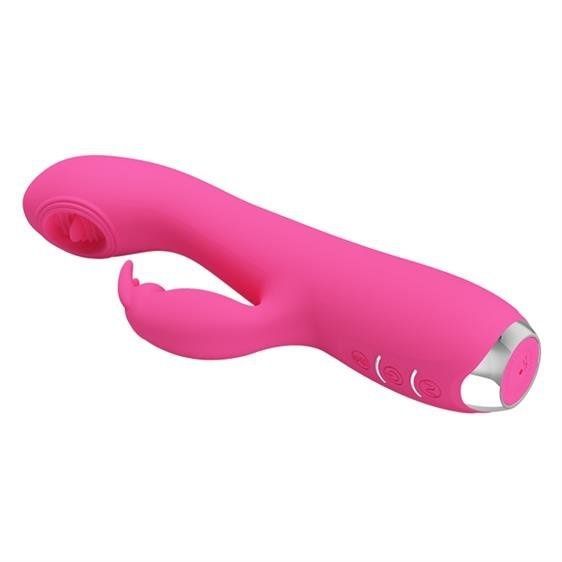 Вибратор-кролик Pretty Love Rachel Licking Vibrator Magenta