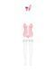 Еротичний костюм зайчика Obsessive Bunny suit 4 pcs costume pink L/XL, рожевий, топ з підв&rsquo;язками