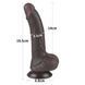Фаллоимитатор LoveToy Sliding-Skin Dual Layer Dong 7.5" Black