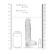Фаллоимитатор Realrock Dildo 8"/19 cm Transparent