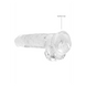 Фаллоимитатор Realrock Dildo 8"/19 cm Transparent