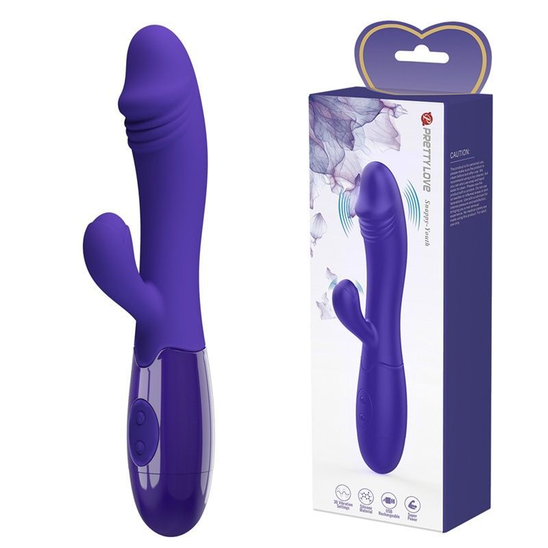 Вібратор-кролик Pretty Love Snappy Vibrator Blue