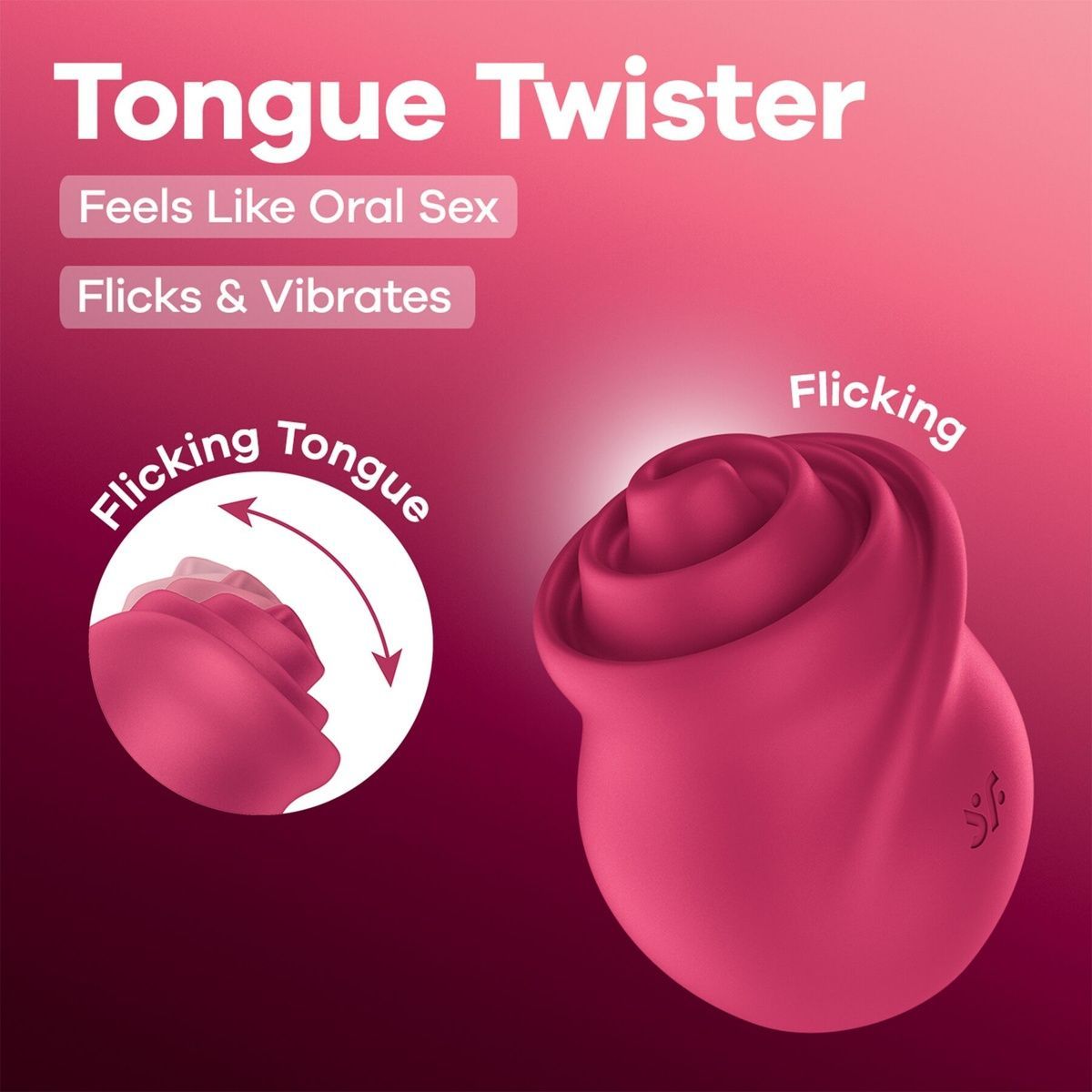 Вибростимулятор для клитора с имитацией язычка Satisfyer Tongue Twister