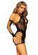 Мини-платье Leg Avenue Mini dress and matching gloves, One Size, черное, митенки в комплекте
