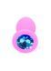 Анальная пробка Jewellery Silicone Pink Plug S Light Blue
