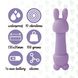 Мини-вибратор FeelzToys Mister Bunny Purple с двумя насадками