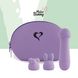 Мини-вибратор FeelzToys Mister Bunny Purple с двумя насадками