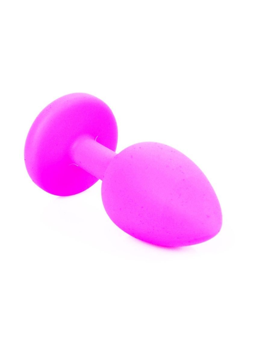 Анальная пробка Jewellery Silicone Pink Plug S Light Blue