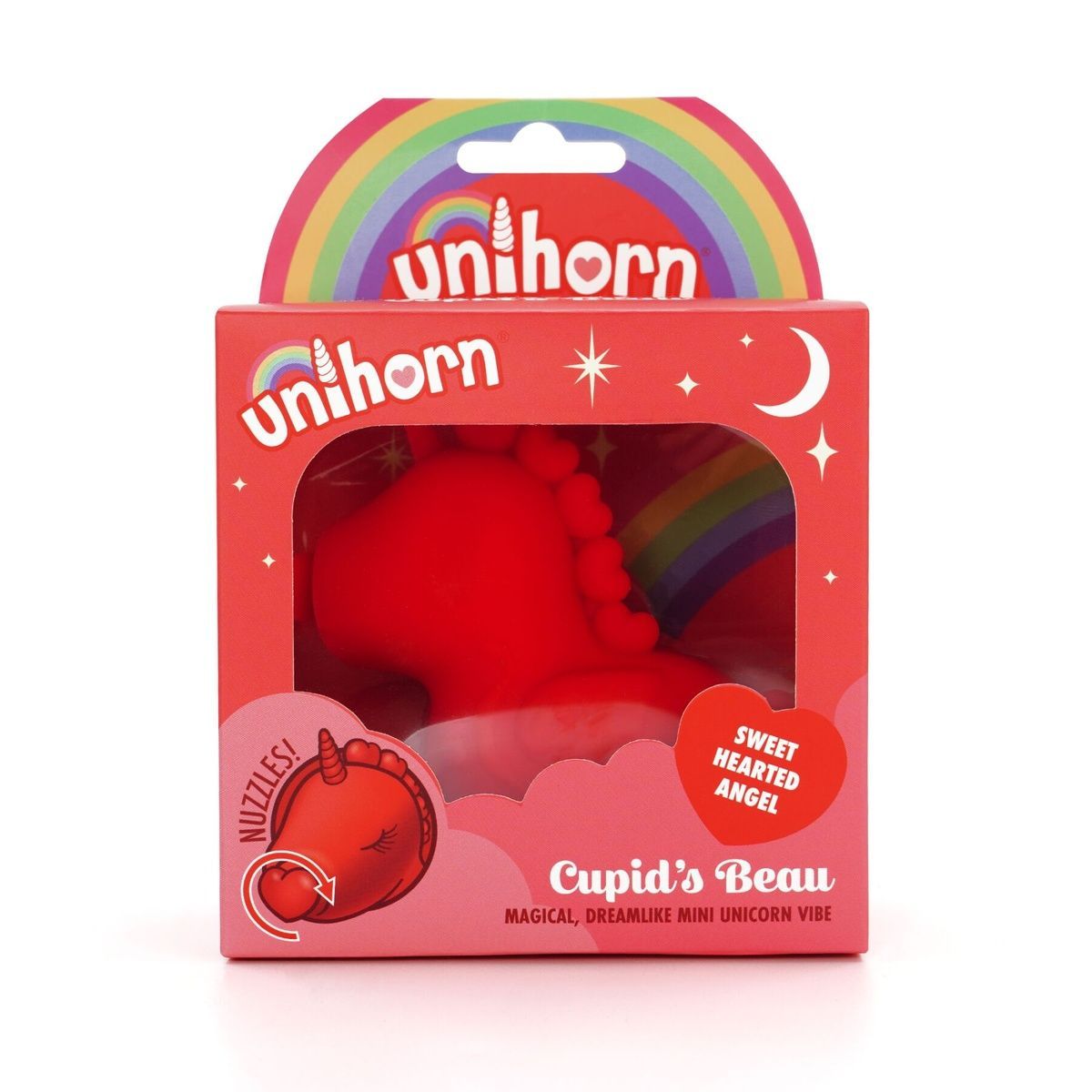 Вибратор-единорожка Unihorn &ndash; Cupid's Beau, массирующий язычок-сердечко