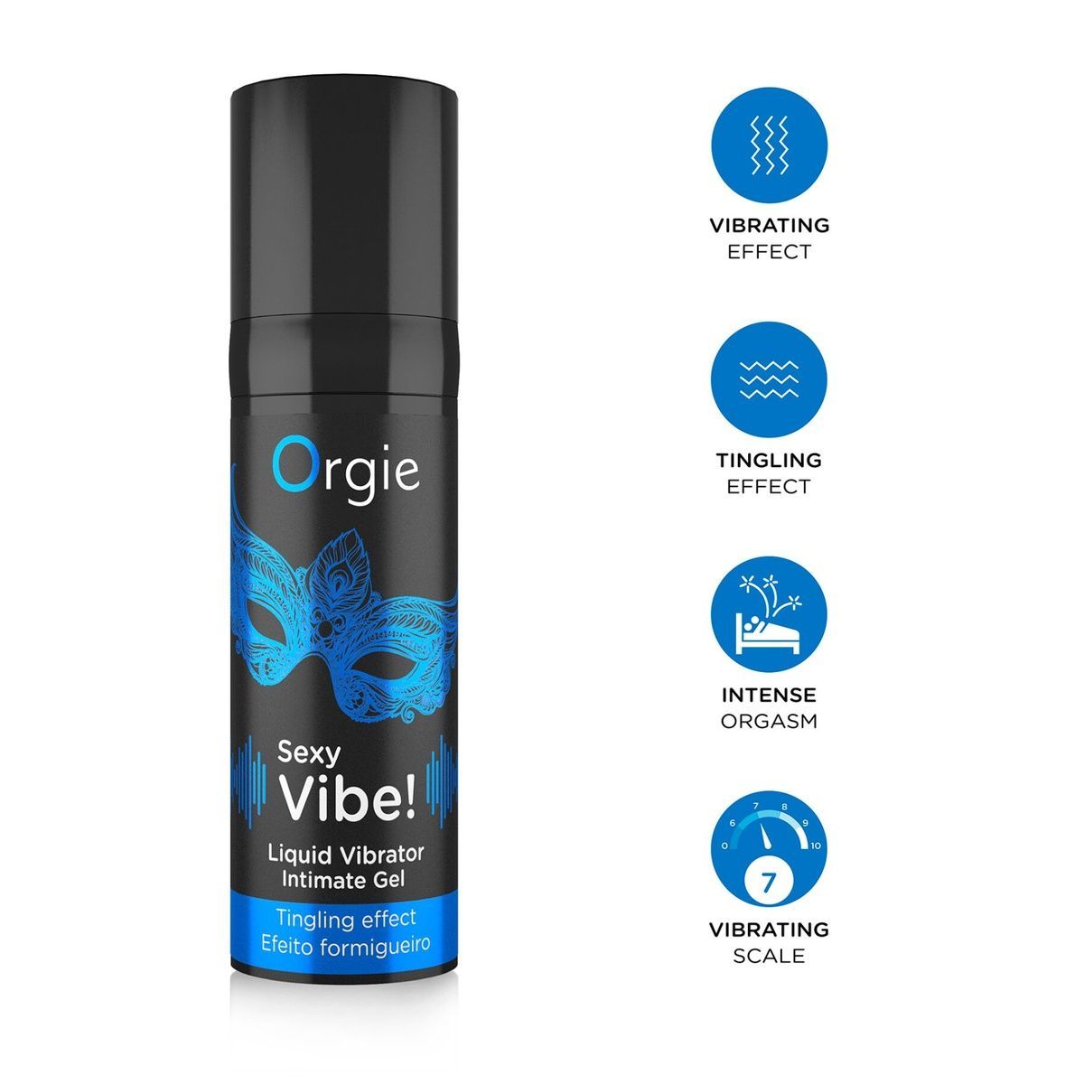 Жидкий вибратор Orgie Sexy Vibe! Liquid Vibrator для чувствительных, 15 мл