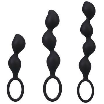 Набор анальных игрушек Doc Johnson Mood Naughty Contour Beads Trainer Set