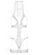 Костюм невесты Leg Avenue G-string teddy, veil & garter One size White, с открытой грудью
