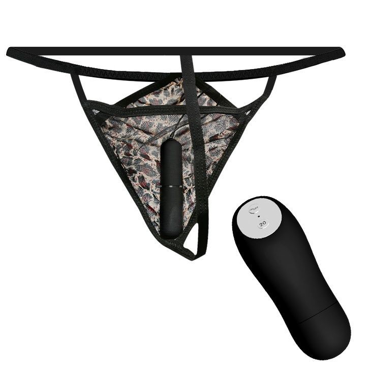 Трусики с вибропулей Baile Wild Butterfly Black