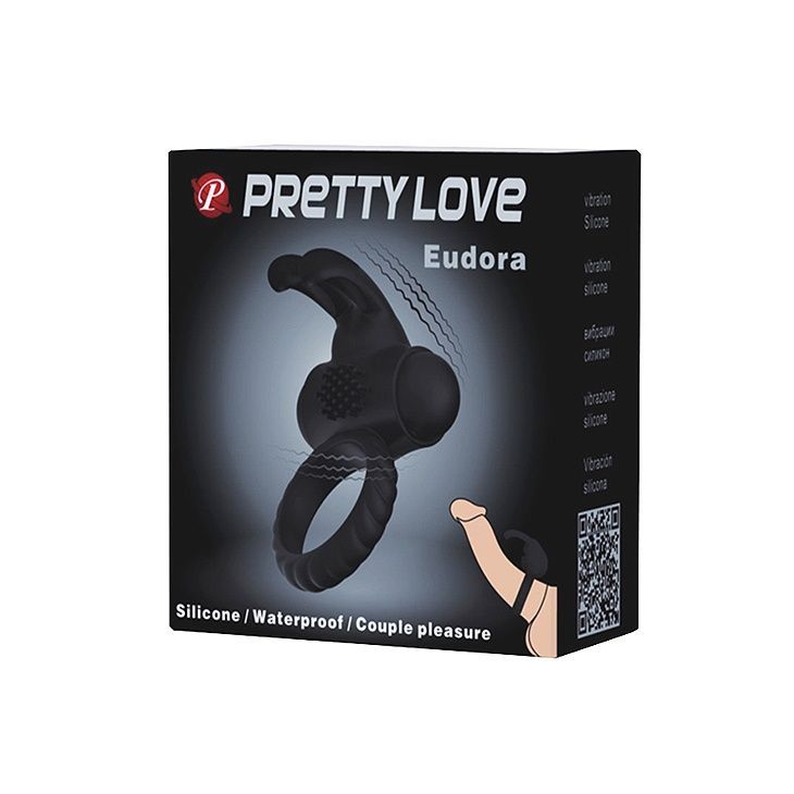 Ерекційне кільце Pretty Love Eudora Penis Ring Black