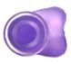 Фалоімітатор з мошонкою Jelly Studs Crystal Dildo Medium 7" Purple