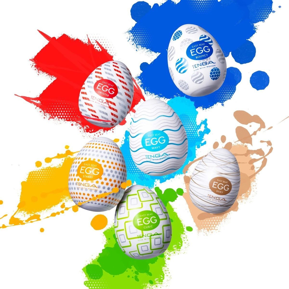 Мастурбатор-яйце Tenga Egg Wavy