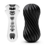 Мастурбатор Tenga Flex Rocky Black с изменяемой интенсивностью, можно скручивать