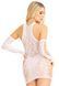 Мини-платье Leg Avenue Mini dress and matching gloves White One Size