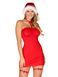Сорочка Obsessive Kissmas chemise red , S/M