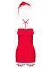 Сорочка Obsessive Kissmas chemise red , S/M